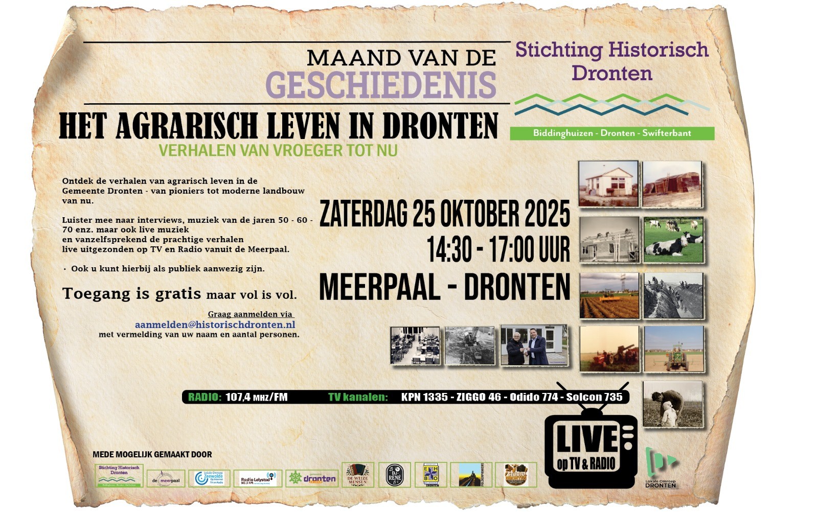 Het agrarisch leven in Dronten
